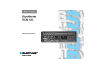 Blaupunkt Stockholm-RCM-126 - Owners Manual 